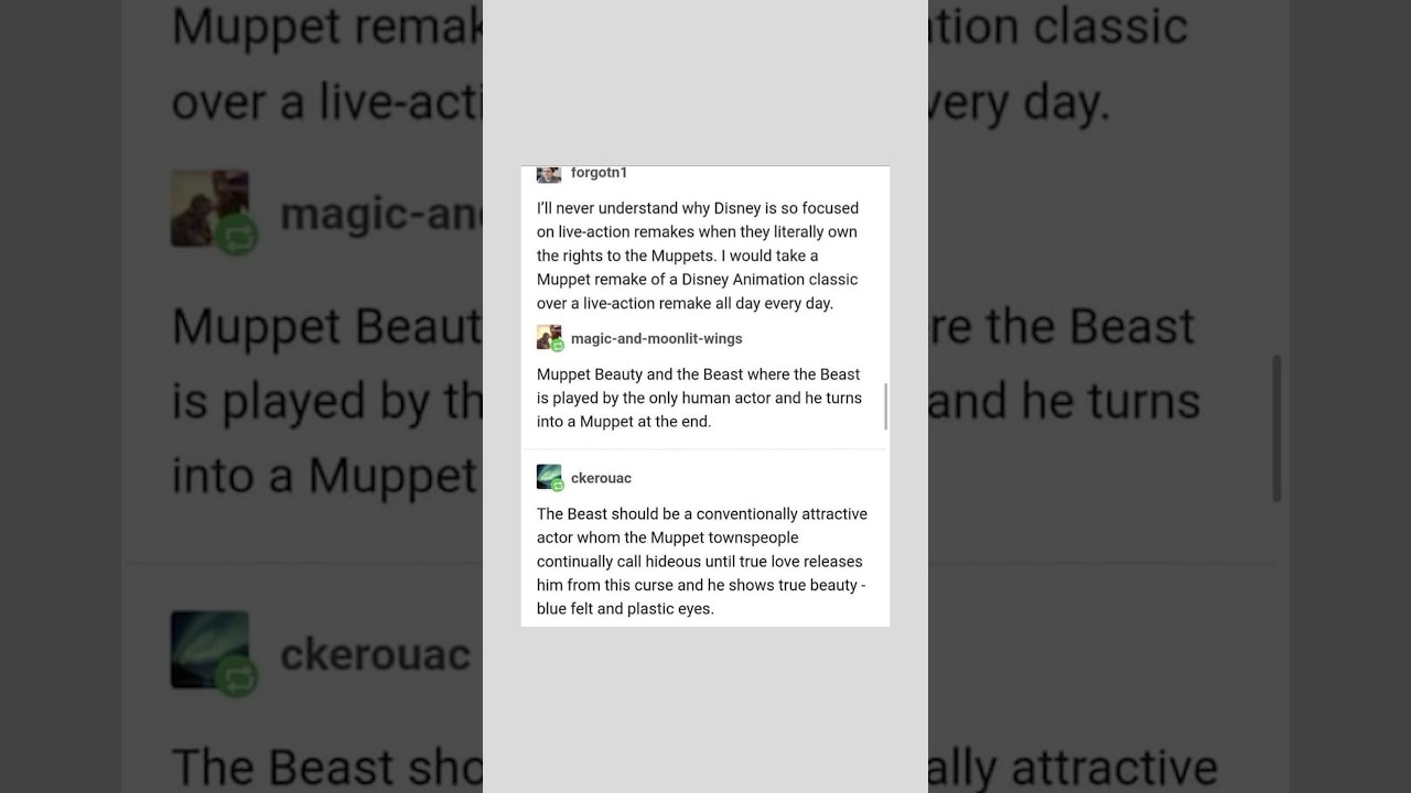 Disney Tumblr Post 😌
