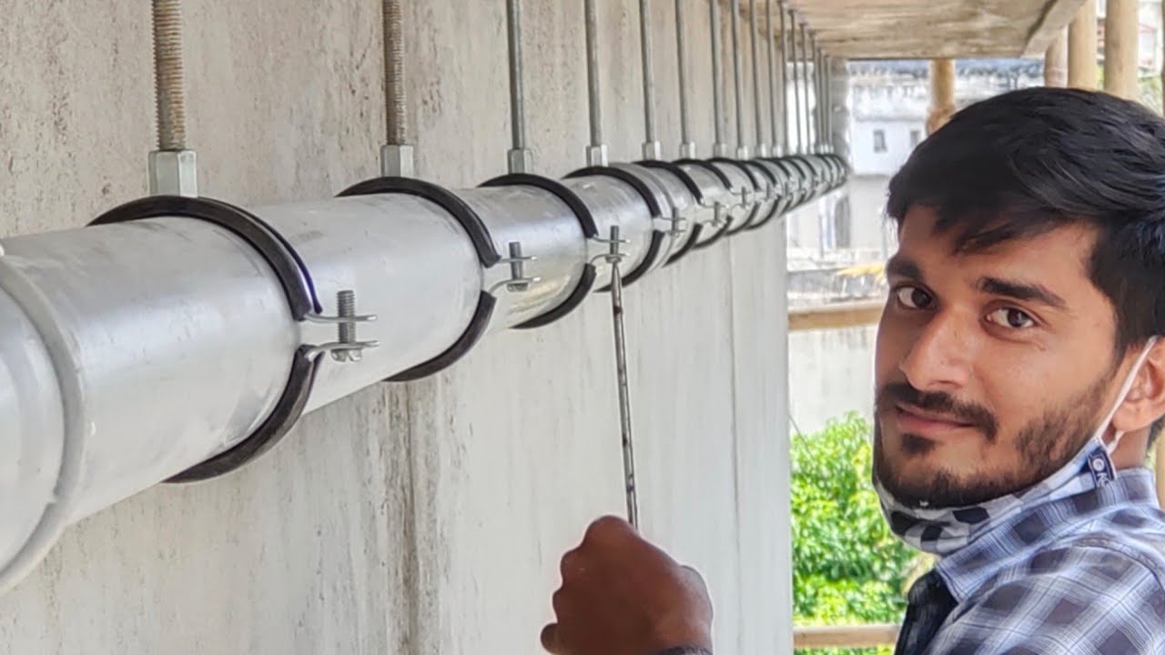 Building PVC Drainage Pipe Line With Chilli Clamp ( pipe split Clamp )