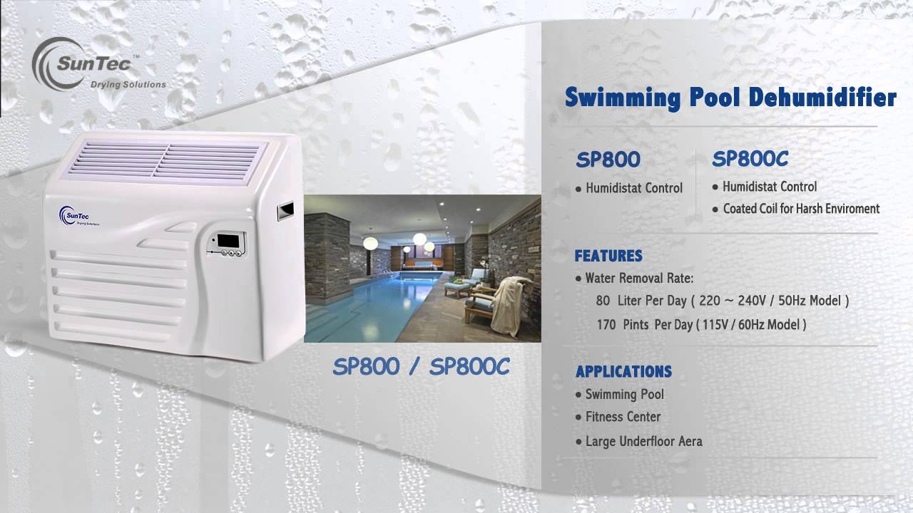 SunTec SP Series Swimming Pool Dehumidifiers