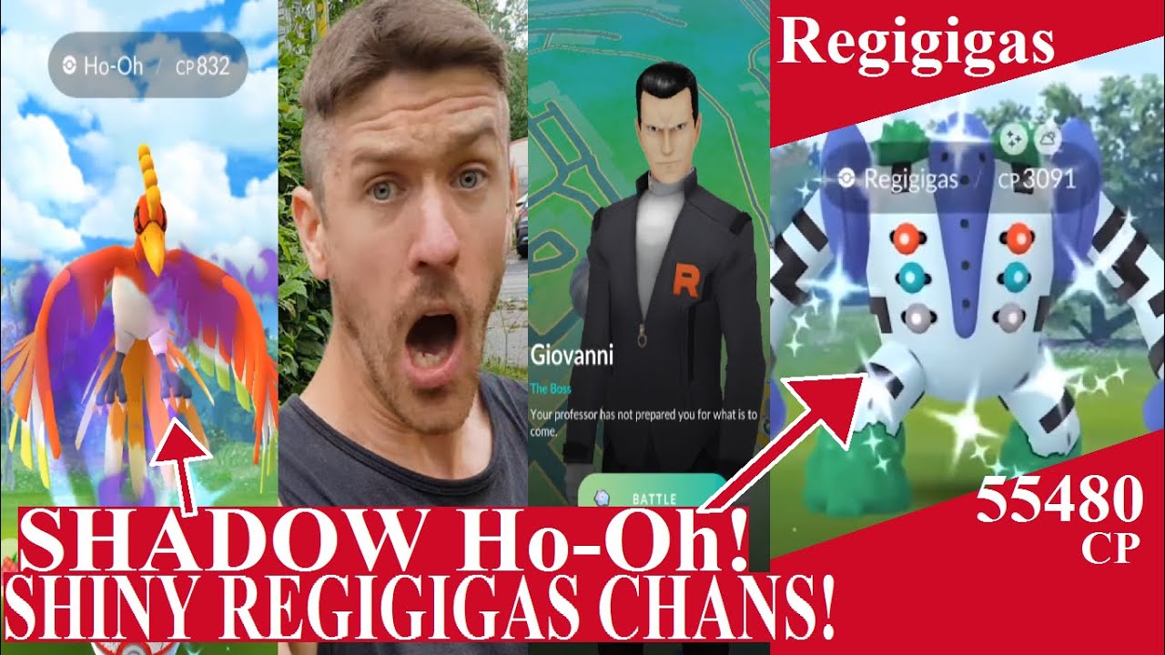 Pokémon GO på Svenska | SHINY REGIGIGAS CHANS! MÖTER GIOVANNI! FÅR SHADOW Ho-Oh! | Johans Pokemon GO