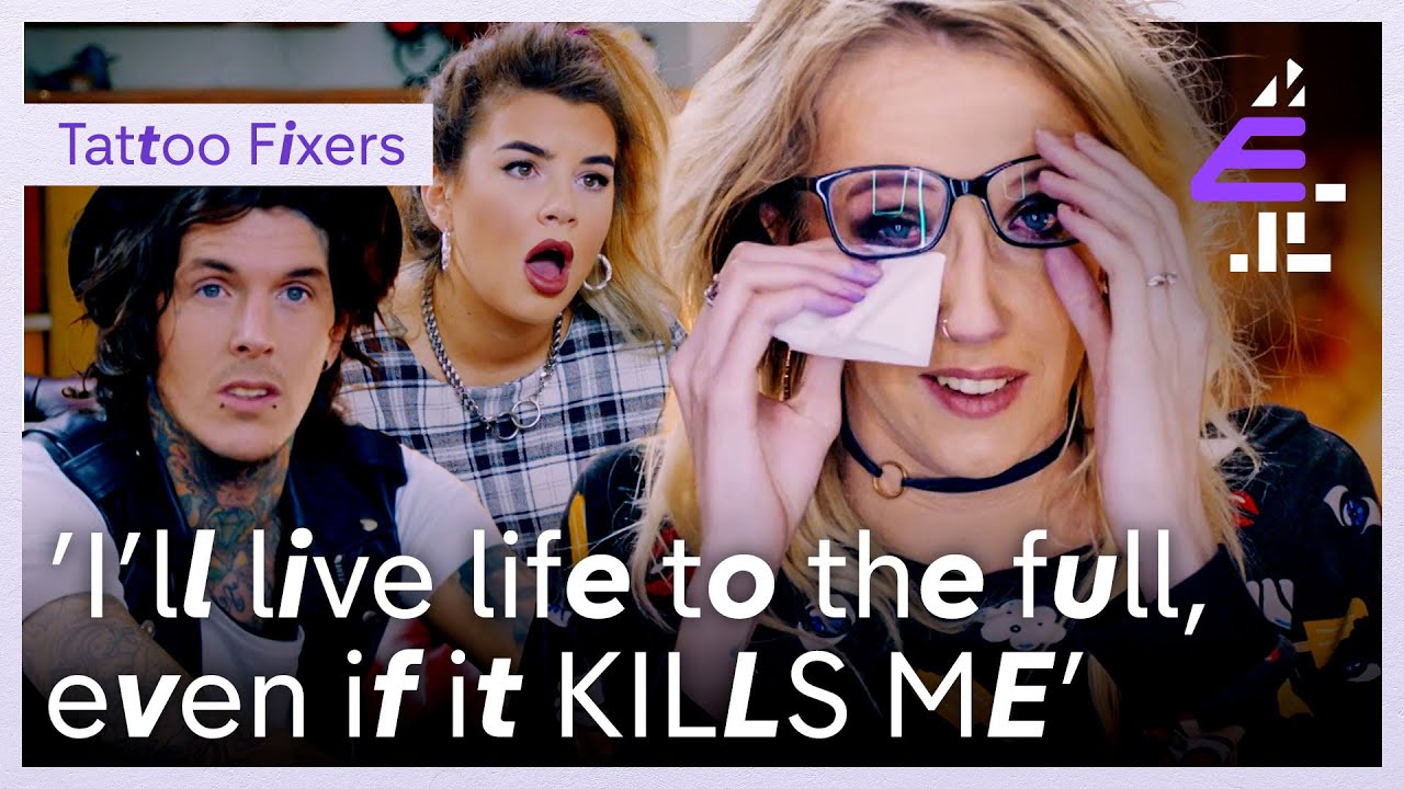 Emotional Tattoo Response From Girl With Rare Genetic Disorder | Tattoo Fixers | E4