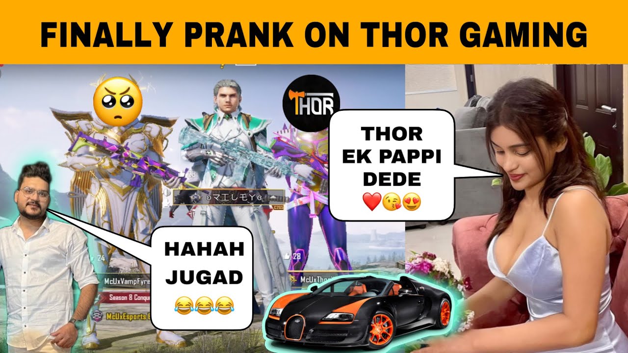 Prank on Thor Gaming😂My Rich Female Friend Proposed & Flirted With Him😝Prank Gone Wrong🥲