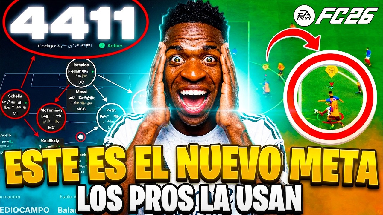 Las MEJORES T&Aacute;CTICAS 4411 META en FC 26 | Formaci&oacute;n M&aacute;s CHETADA Despu&eacute;s Del Parche!