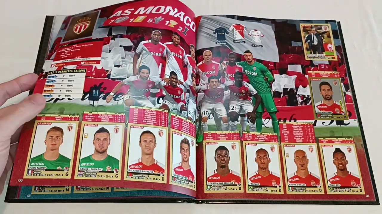 Panini Foot 2015-2016  Hardcover Album - 100% Complete