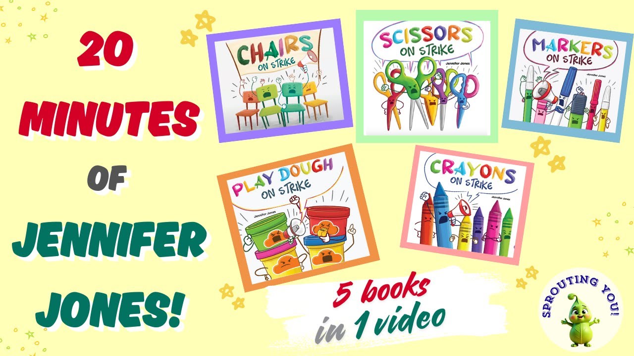 20 Minutes of JENNIFER JONES | 5 Books in 1 Video | On Strike Books Series | Kids Book Read Aloud 📚