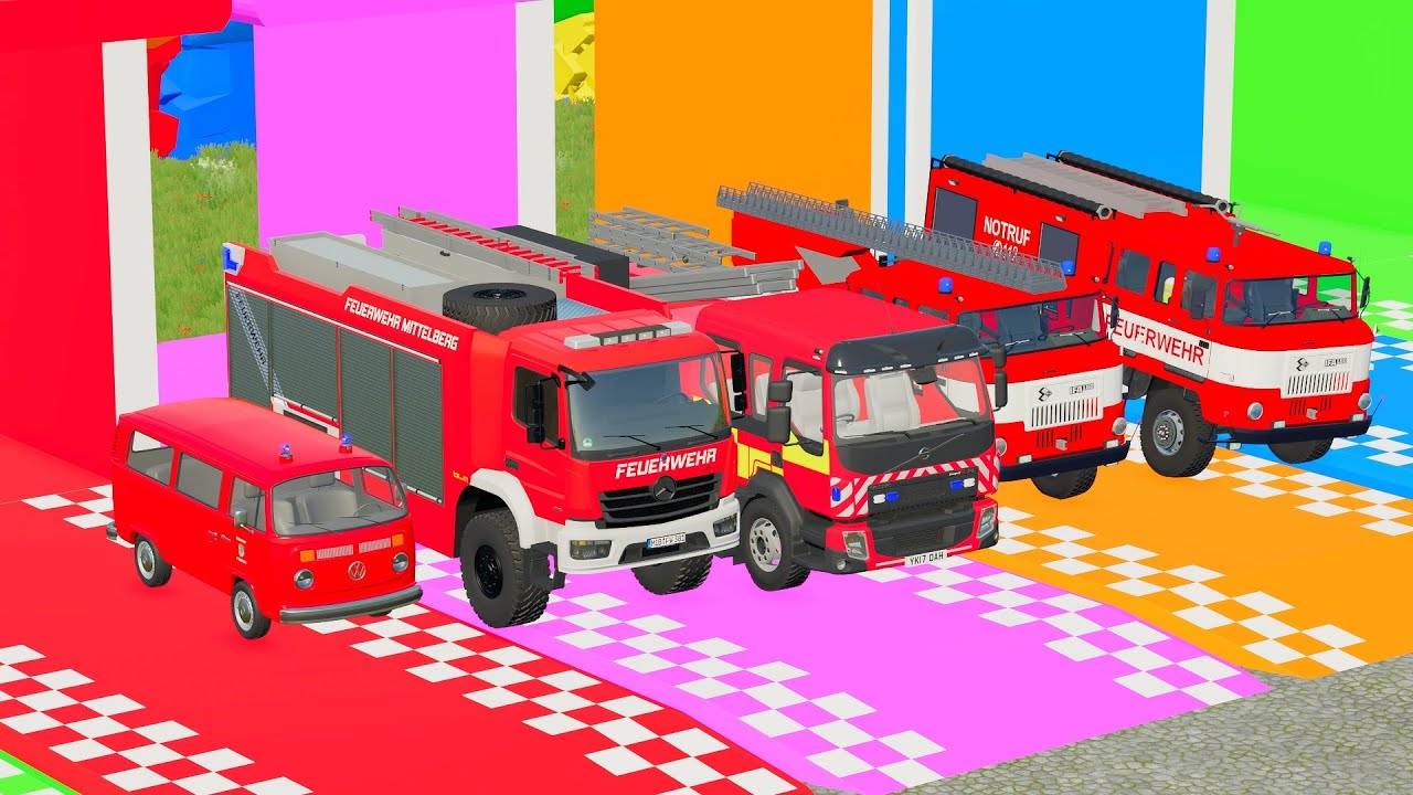 FS22 🚚 Heavy Transport &ndash; All Mixer Trucks & Emergency Vehicles