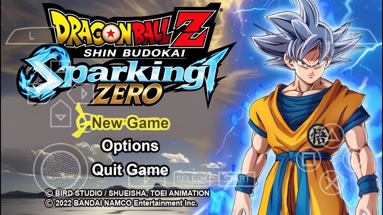 Новый Dragon Ball Z Shin Budokai Sparking Zero Mod ISO PPSSPP Android