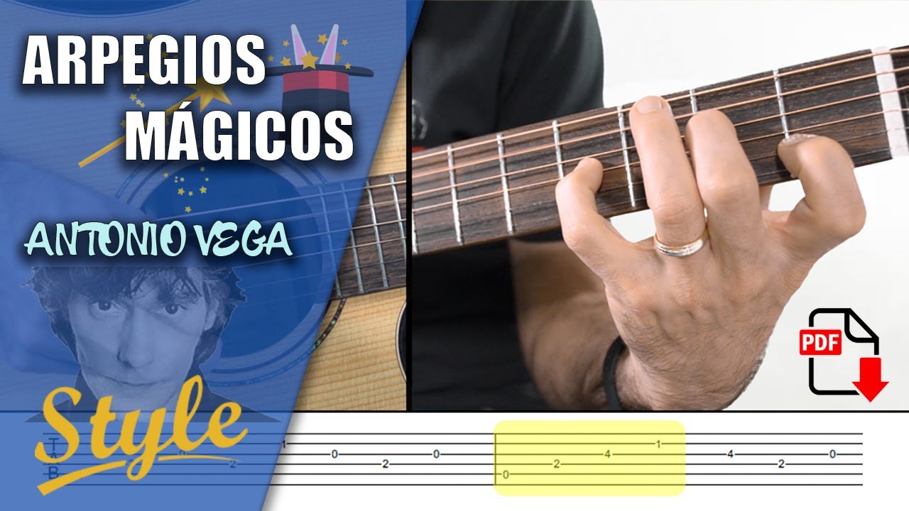 Ejercicio de Arpegios Mágicos 🌟 Estilo Antonio Vega 🌟