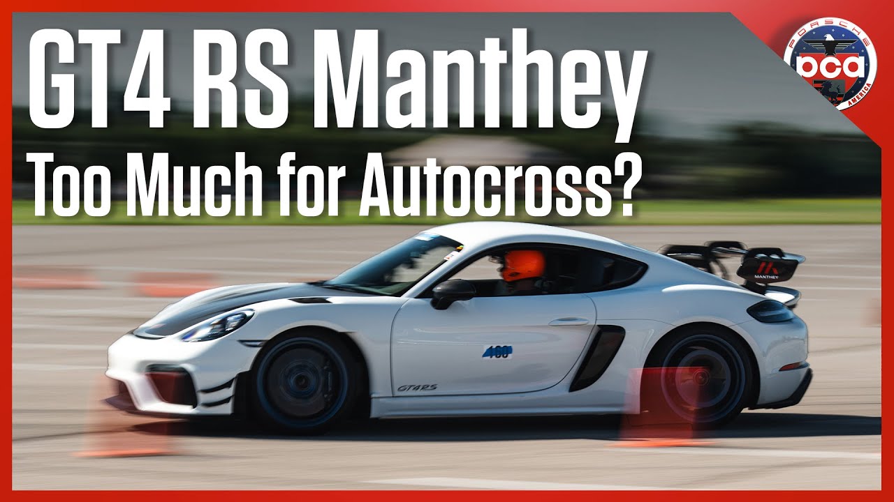Built for the Nürburgring - What about autocross? 718 GT4 RS Manthey