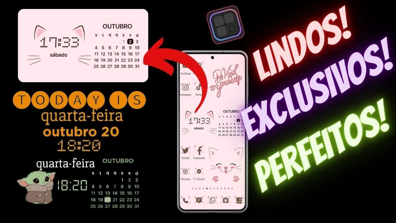 COMO FAZER WIDGETS LINDOS PARA SEU ANDROID UTILIZANDO O WIDGETOPIA | PERFEITOS E EXCLUSIVOS