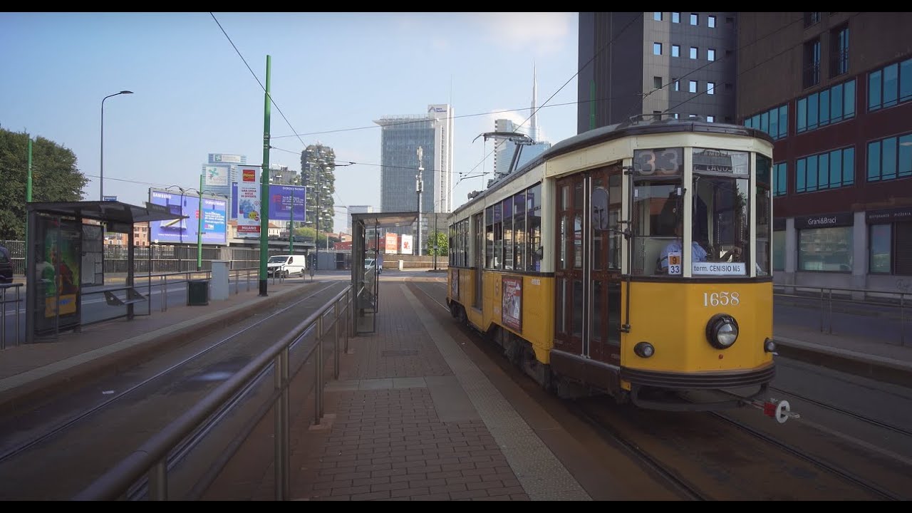 Italy, Milan, walk + tram 33 ride from Garibaldi M2 M5 to Via Farini Via Ferrari