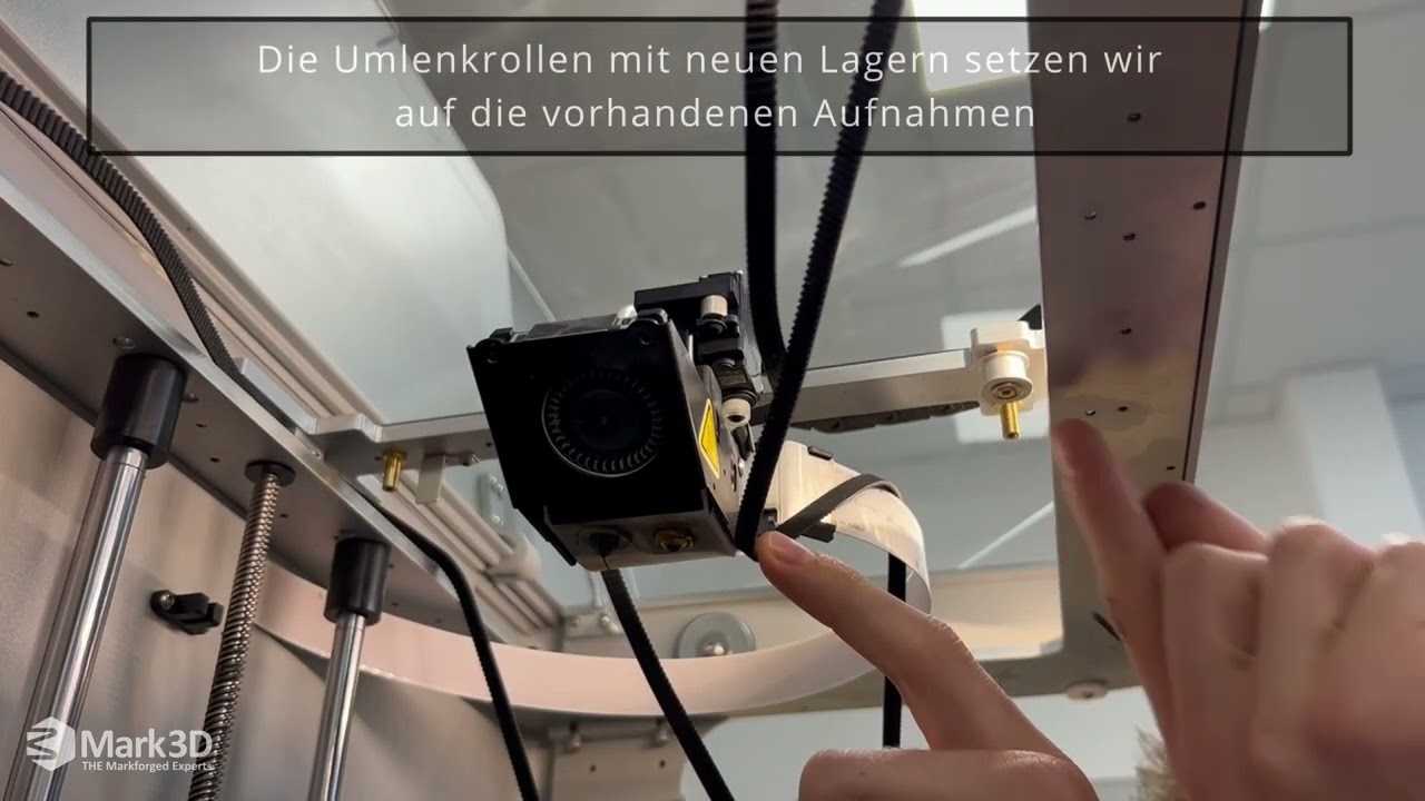 Austausch der Lagerungen und Umlenkrollen  (Desktop-Serie) | Technik-Tutorials | Mark3D