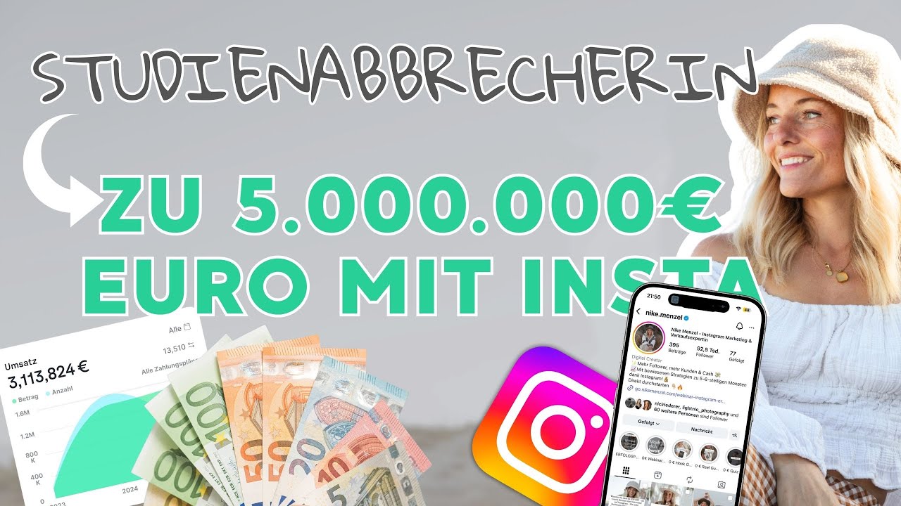 Nike Menzel -💸Von der Studienabbrecherin zu 5 MilliOnen Euro Umsatz auf Instagram!🧡