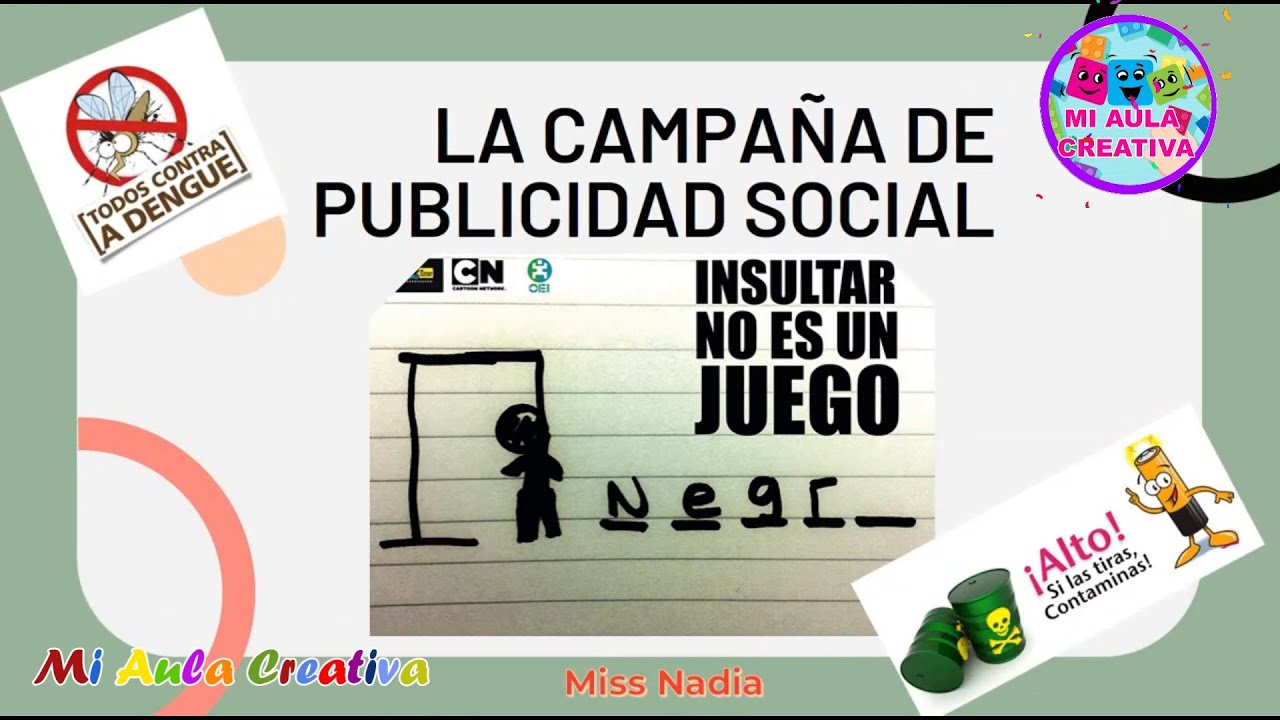 QUE ES UNA CAMPA&Ntilde;A DE PUBLICIDAD SOCIAL #MiAulaCreativa