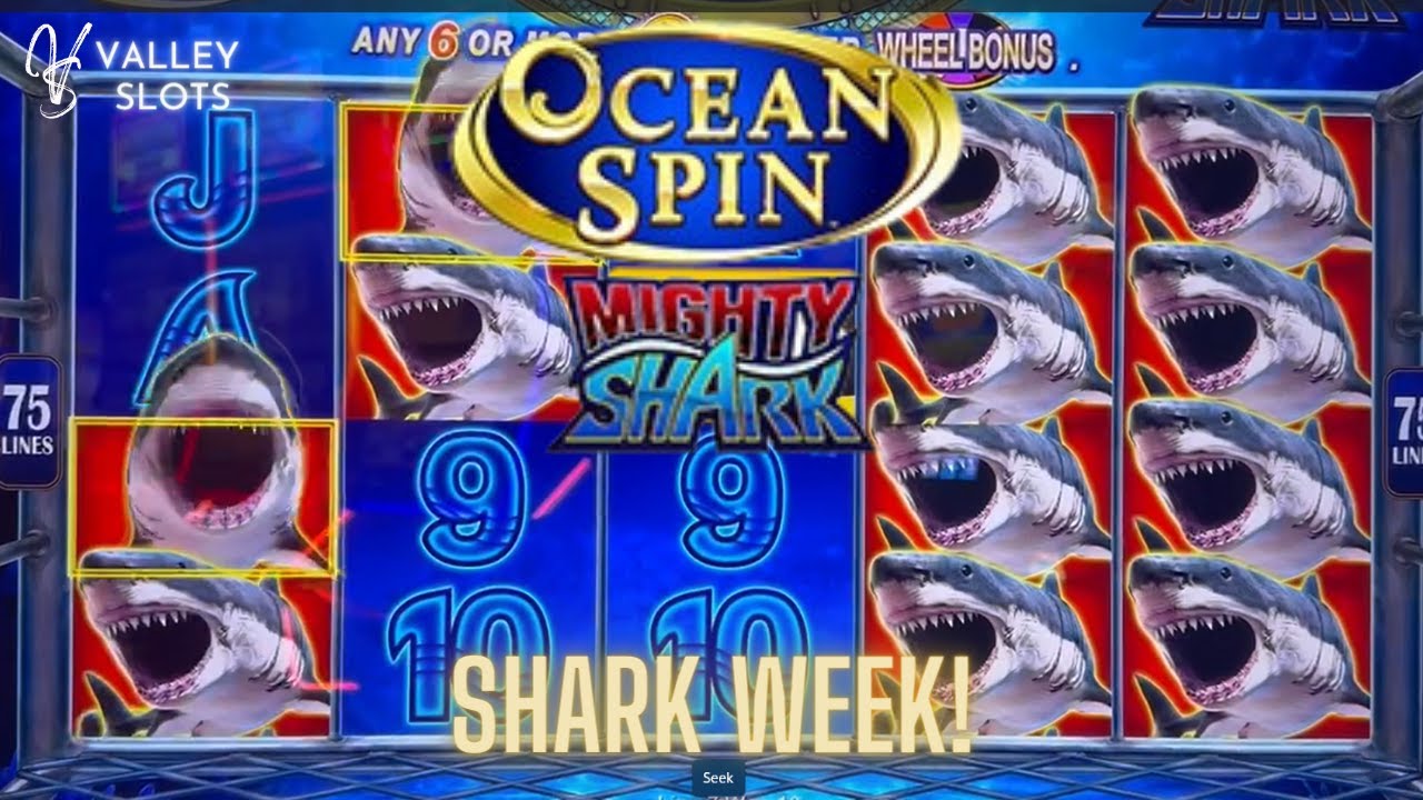 Shark Week Means We Played Ocean Spin Mighty Shark Slot Machine