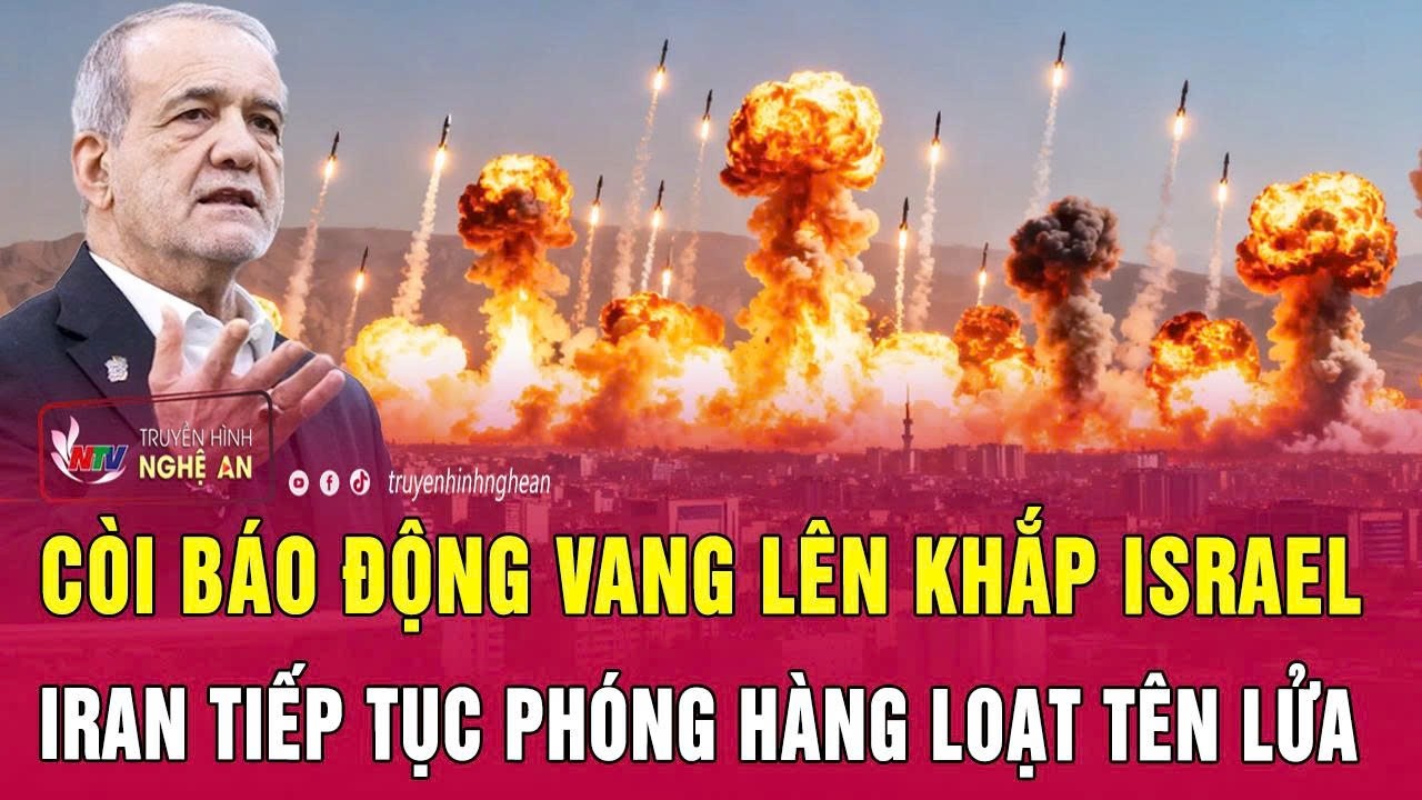 Toàn cảnh Mỹ - Iran 16/3: Còi báo động vang lên khắp Israel, Iran tiếp tục phóng hàng loạt tên lửa