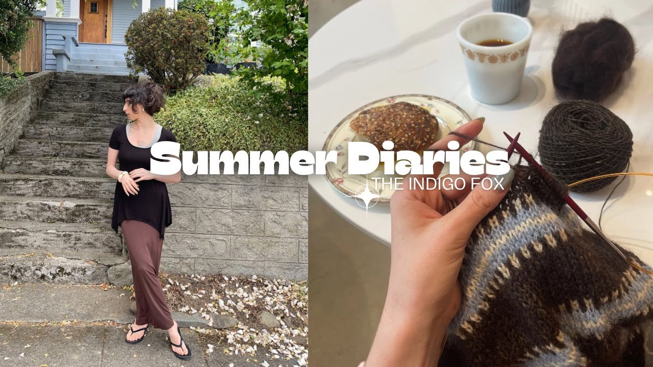 Summer Diaries: coffee shops, yard sales, and knitting