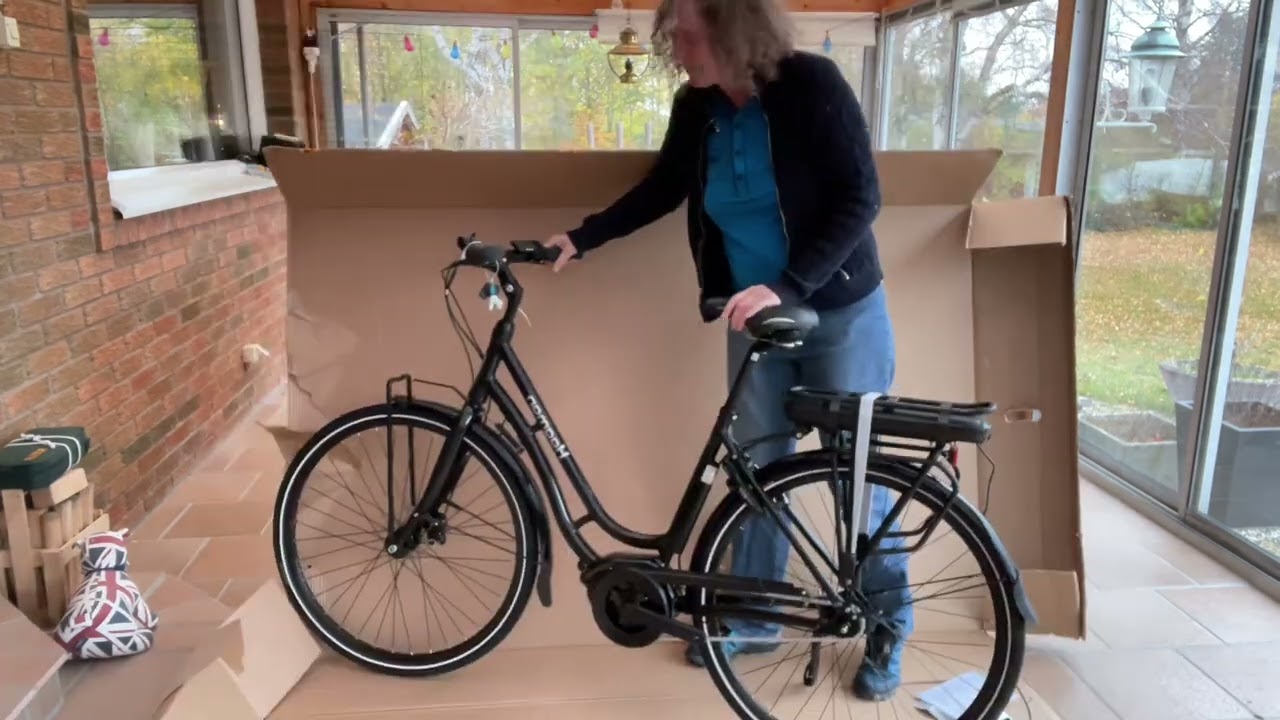 Montera som Testpilot en Hagman Elcykel med mittmotor