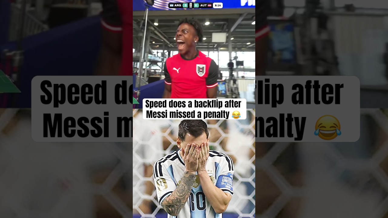 Speed on Messi hate watch vs. Austria 😭 (via @IShowSpeed)