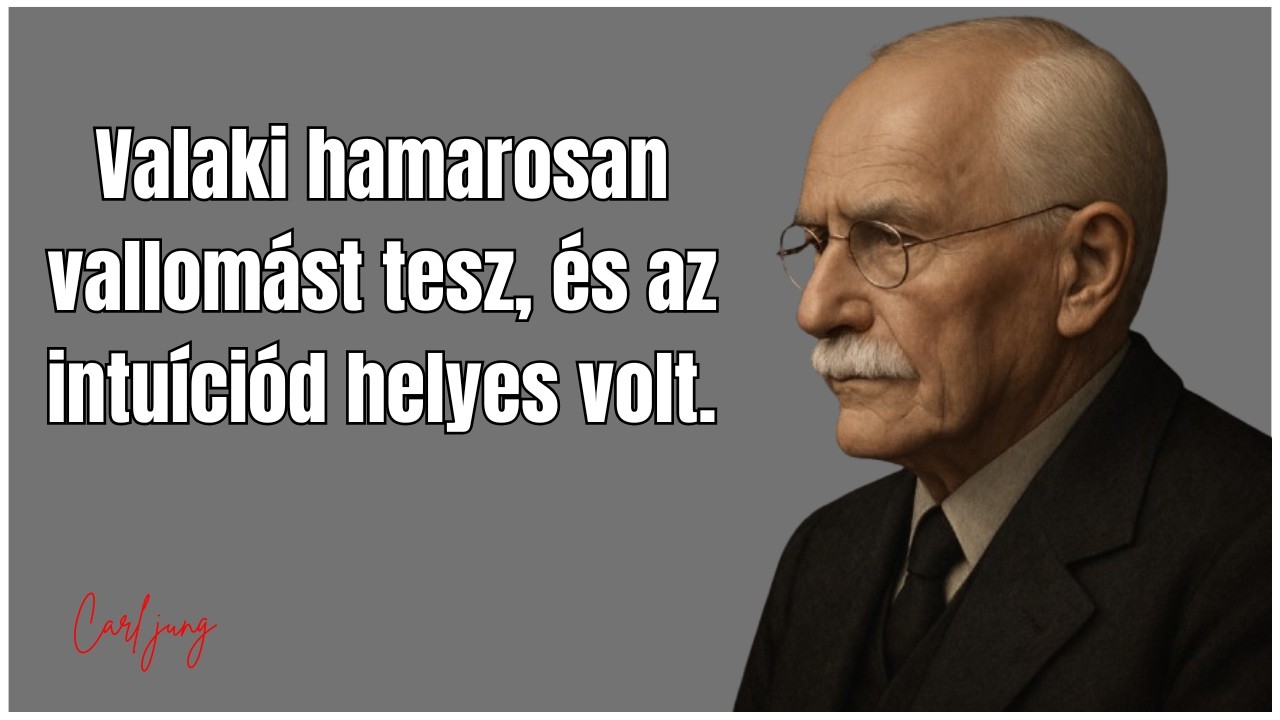 Carl Jung – Valaki hamarosan vallomást tesz, és az intuíciód igaz volt.