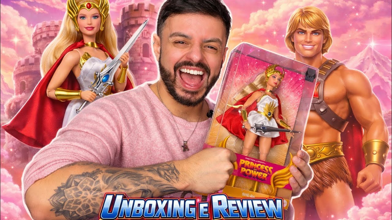 Abrindo a Barbie She-Ra - VALEU A PENA? 🤔 - Unboxing e Review PT BR