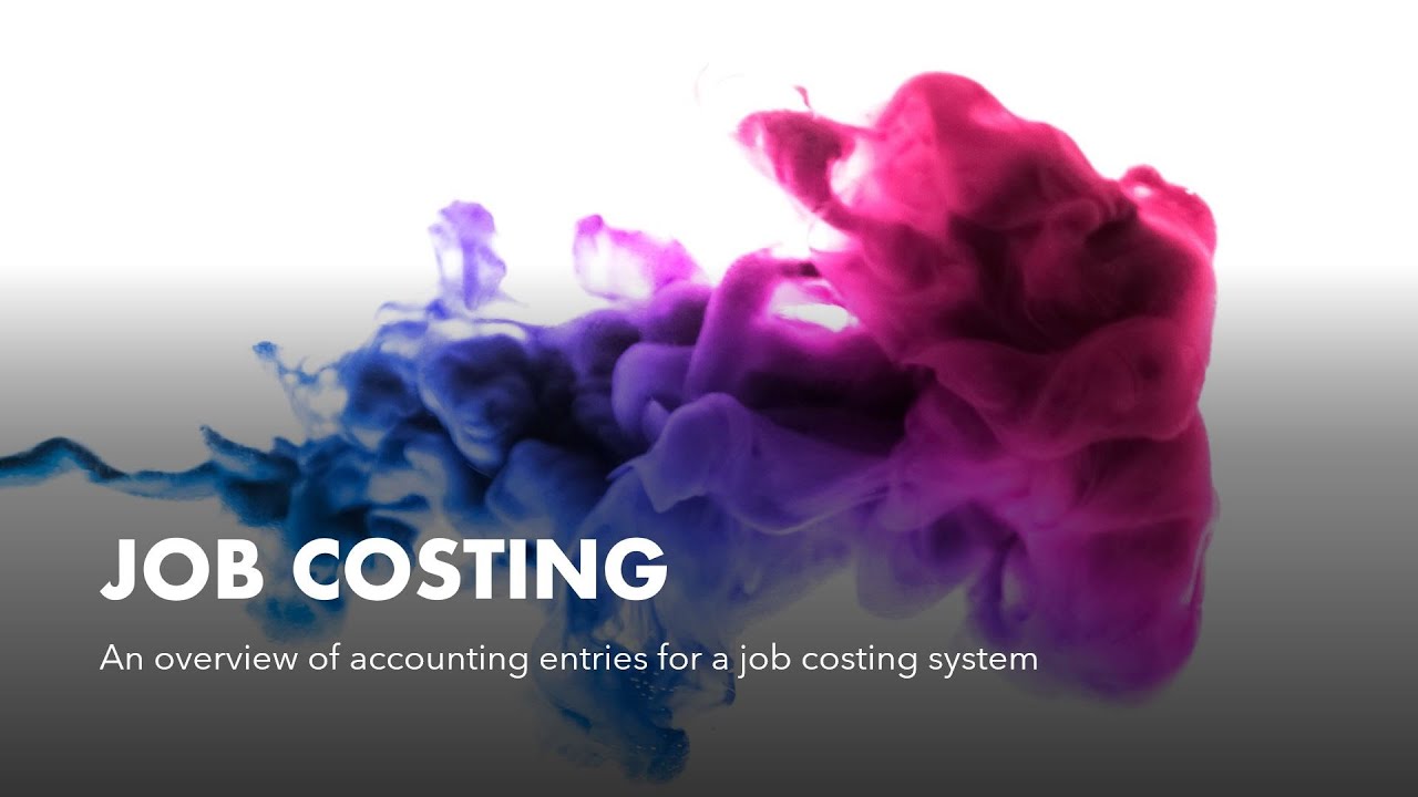 Job costing 1: An overview