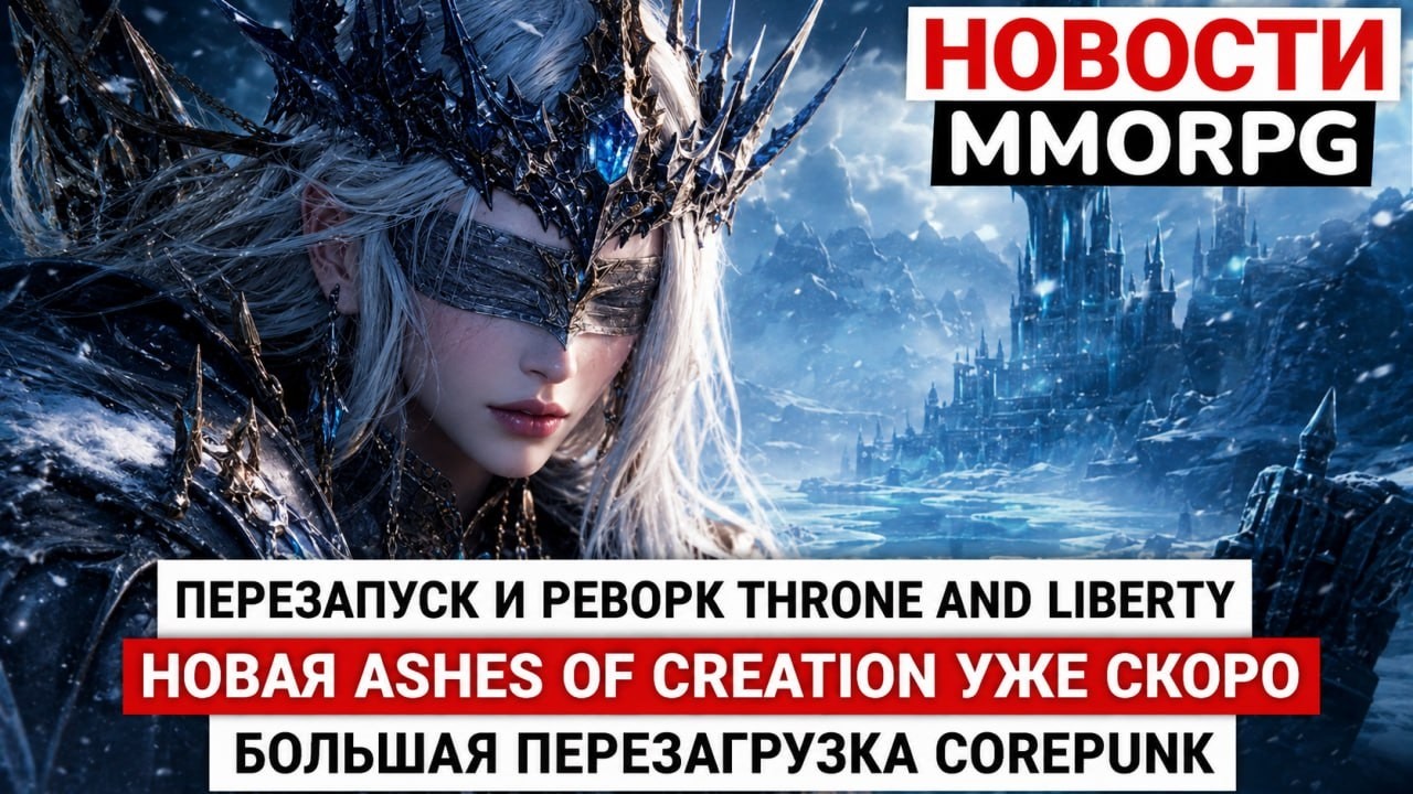 ПЕРЕЗАПУСК THRONE AND LIBERTY, НОВАЯ ASHES OF CREATION УЖЕ СКОРО, БОЛЬШАЯ ПЕРЕЗАГРУЗКА COREPUNK
