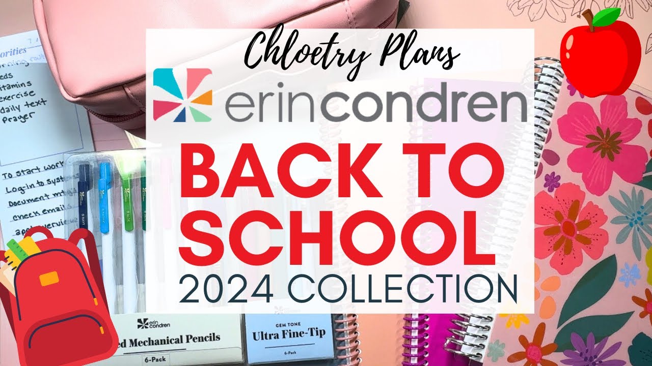 NEW Erin Condren Back to School Collection | Chloetry Plans