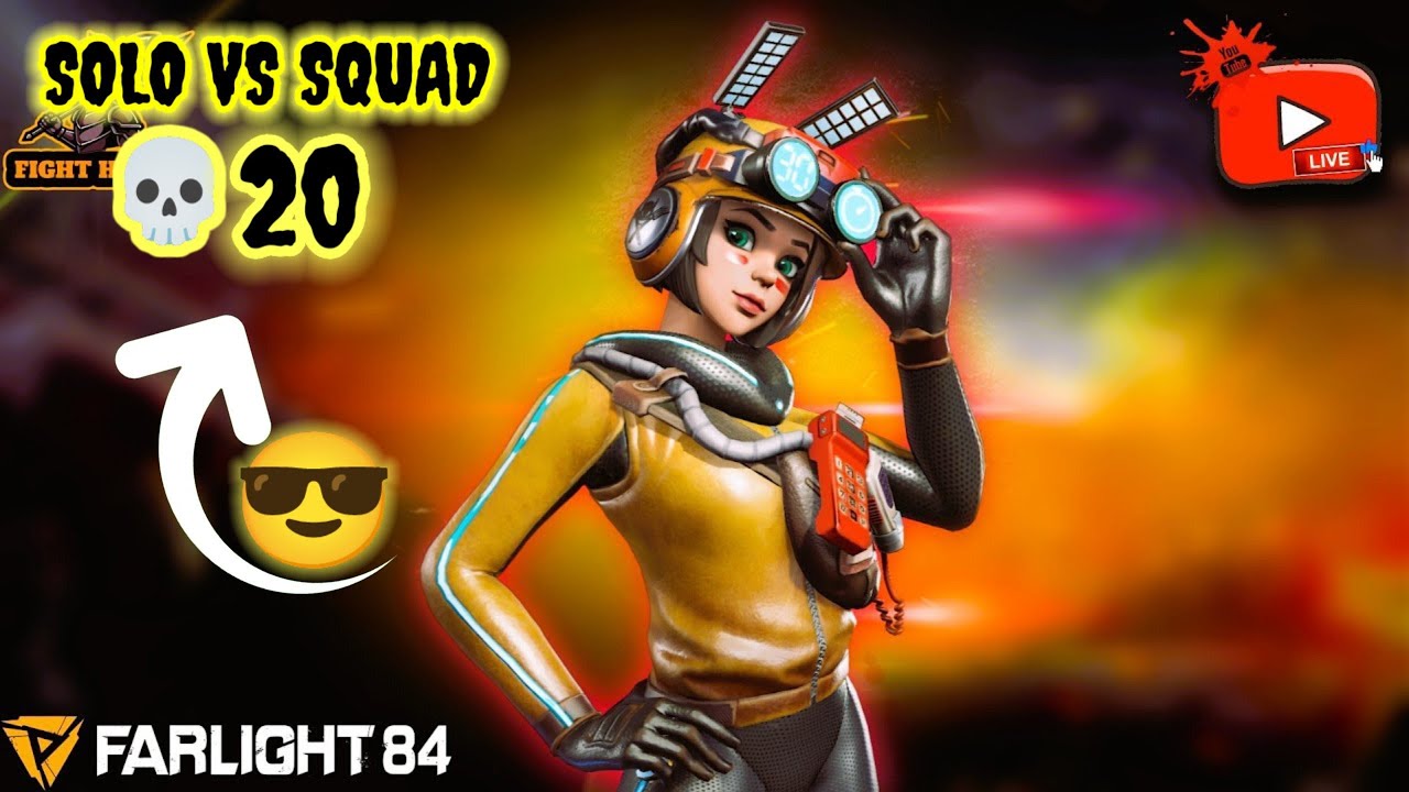 SOLO VS SQAUD || 💀20 AWM KING👑|| FARLIGHT 84 GAME#youtubevideo