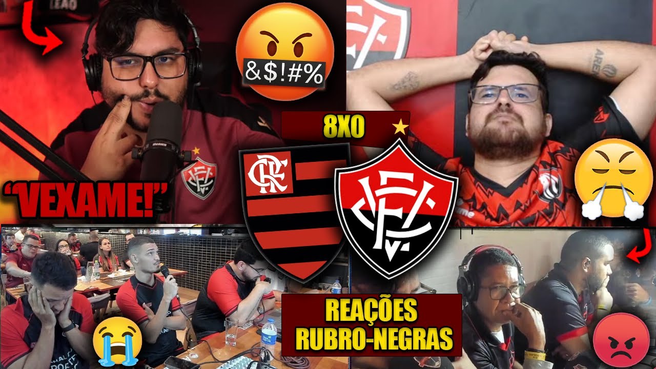 REAÇÕES do VITÓRIA - FLAMENGO 8X0 VITÓRIA - BRASILEIRÃO 2025 - REACT DA GOLEADA DO FLA!