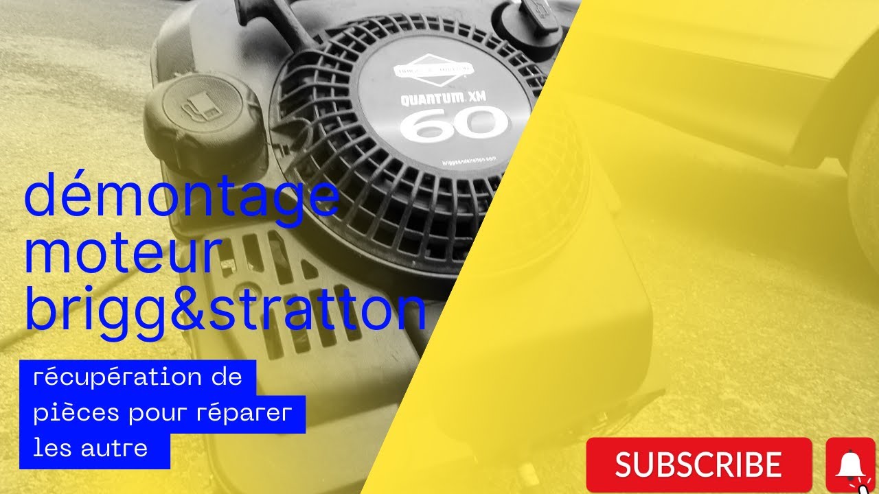 démontage moteur brigg&stratton  récupération de pièces