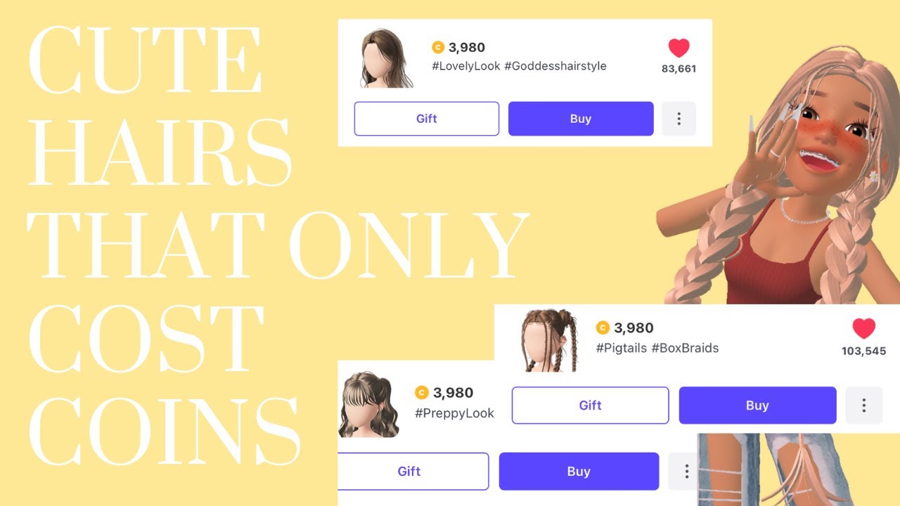 Showing You 8 Coin Hairs In ZEPETO