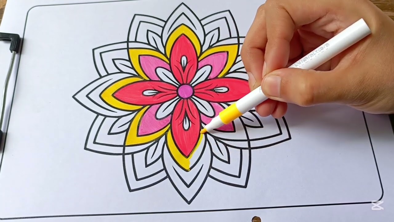 Relaxing Mandala Coloring | Stress Relief & Mindfulness Art Therapy 🎨✨