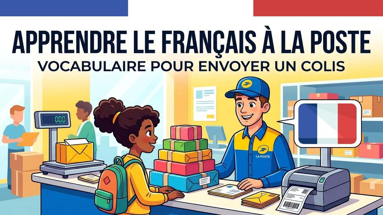 Apprendre le Français Podcast: À la Poste: Envoyer un Colis en Français | Français Pratique Dialogue