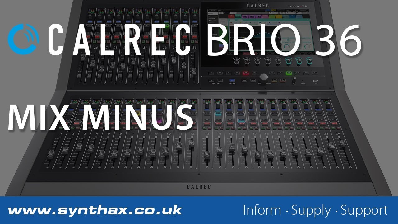 Calrec Brio - Mix Minus