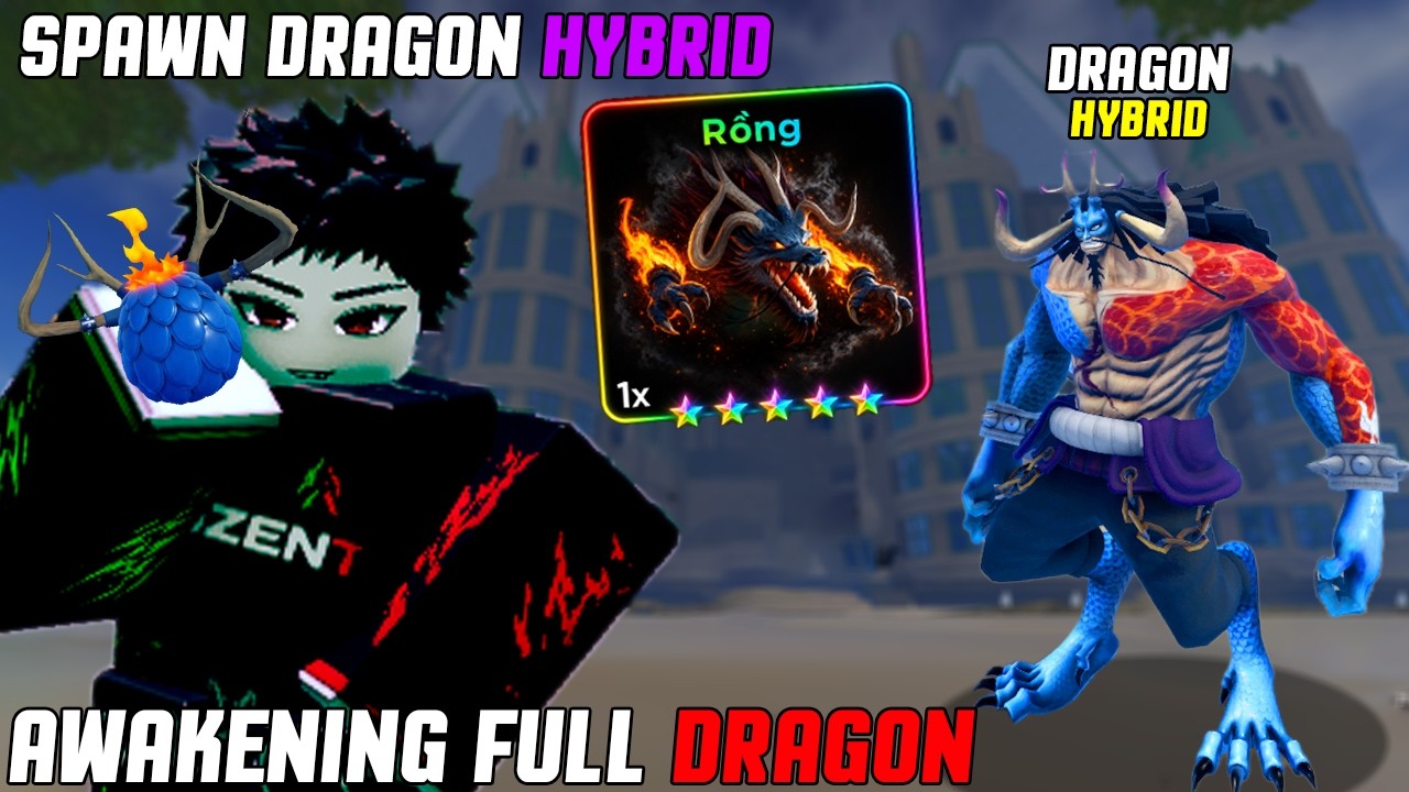 Haze Seas - C&aacute;ch Thức Tỉnh Full Hybrid Mythical Dragon Cực Dễ | Roblox