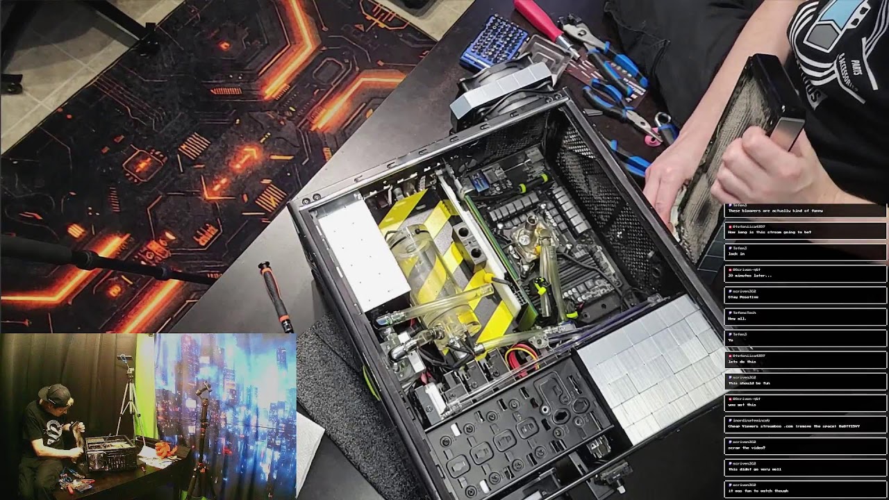 Thermaltake V3 CWC PC Mod - Live Stream 2