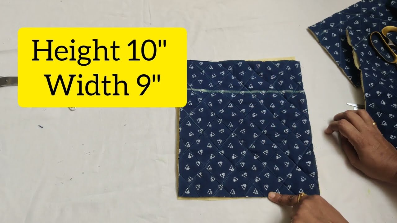 Multi Zipper quilted Sling Bag Making in Hindi!!