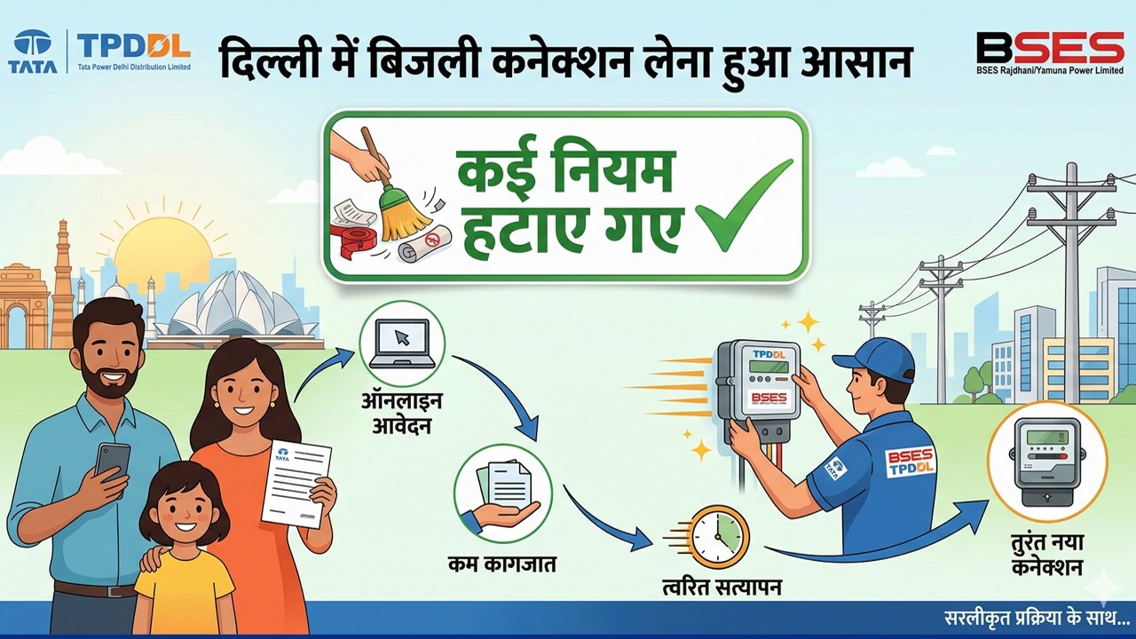 Delhi Electricity New Connection🔥 DERC Public Notice🔥 TPDDL🔥 BSES🔥DERC new rules for new connection