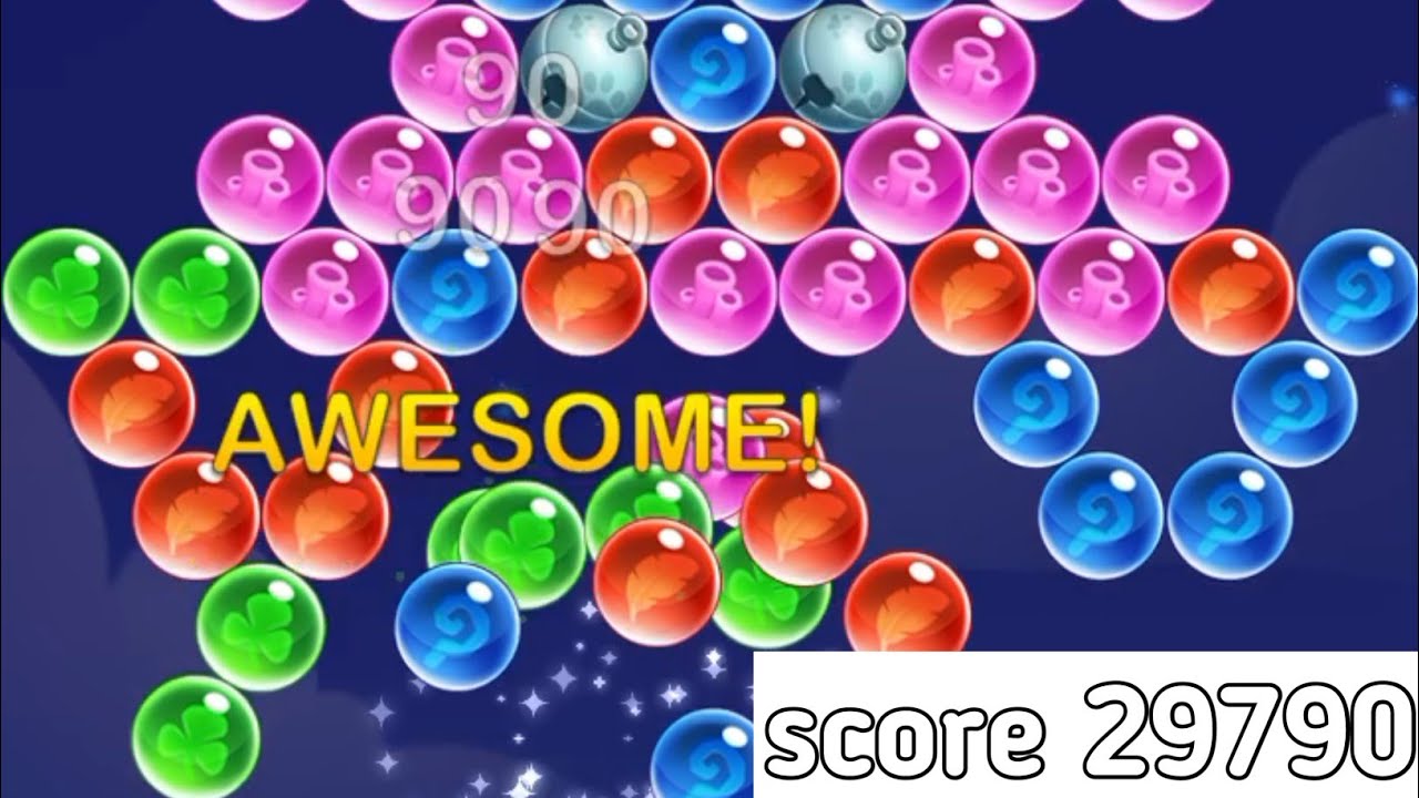 Sky Pop Bubble Shooter | Hard Levels Compilation score 29790