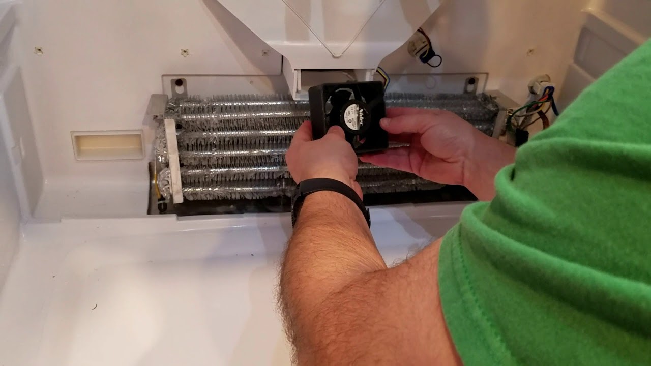 GE Refrigerator evaporator fan repair