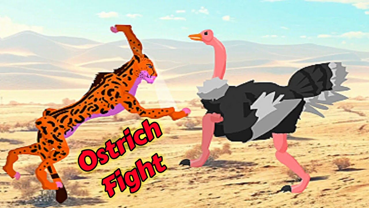 Royal Ostrich VS Epic Leopard VS Striker Gros VS Berserk Lion VS Rouch Buffalo VS Giraffe Fighter