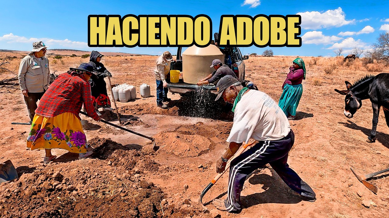VIDA HUICHOL | Ya empezaron SUS CASAS de  adobe en la sierra de Zacatecas