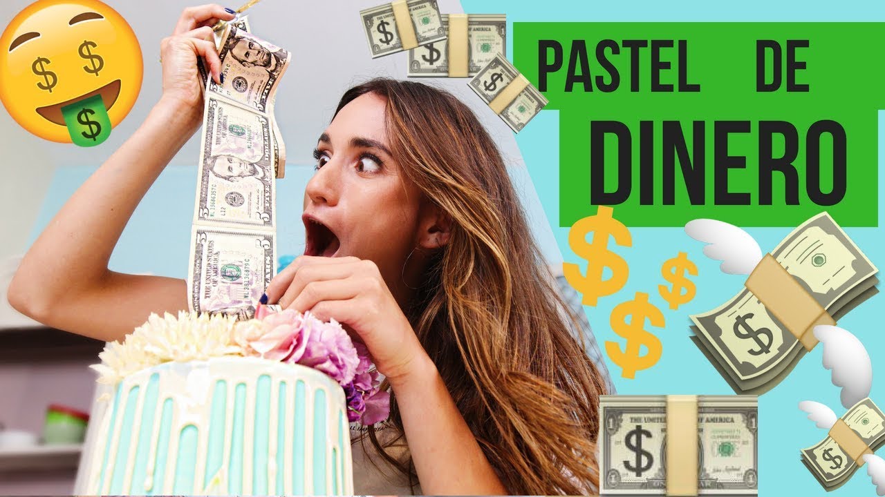 PASTEL CON DINERO SORPRESA | DANI FLOWERS