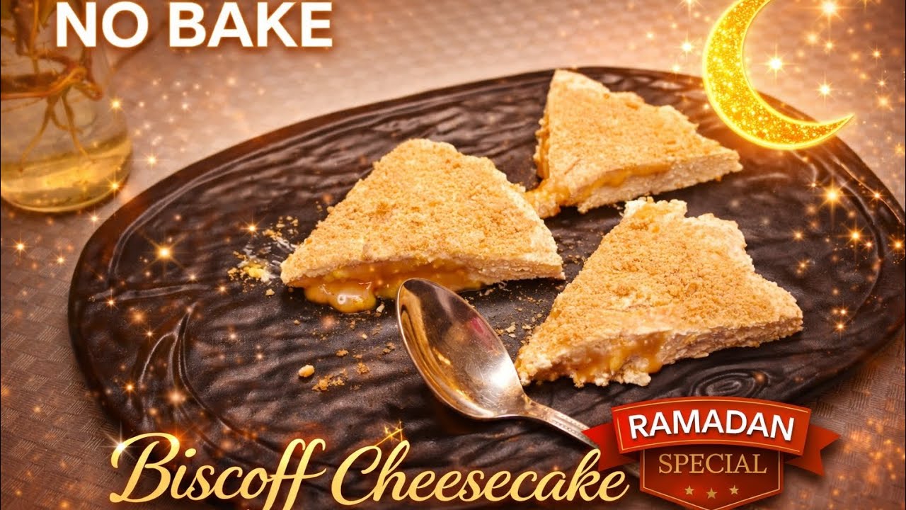 Biscoff Cheesecake Recipe Tamil 2026 | No Bake | Ramadan Iftar Special 🌙