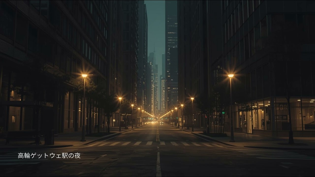 高輪ゲートウェイ駅の夜🎵東京ローファイ駅巡り🎧ノスタルジックなローファイ音楽