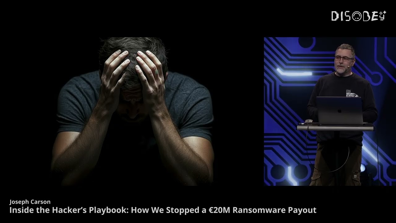 [D26] Inside the Hacker's Playbook - How We Stopped a €20M Ransomware Payout - Joseph Carson