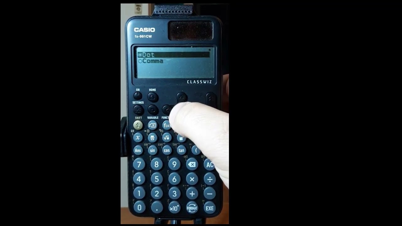 VID  24 -  CALCOLATRICE  CASIO fx 991 CW  -  IMPOSTAZIONI BASE