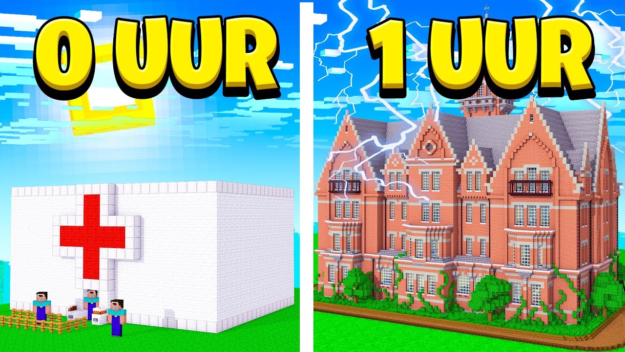 Ik Gaf Mijn Kijkers 1 Uur Om Een Gekkenhuis Te Bouwen In Minecraft