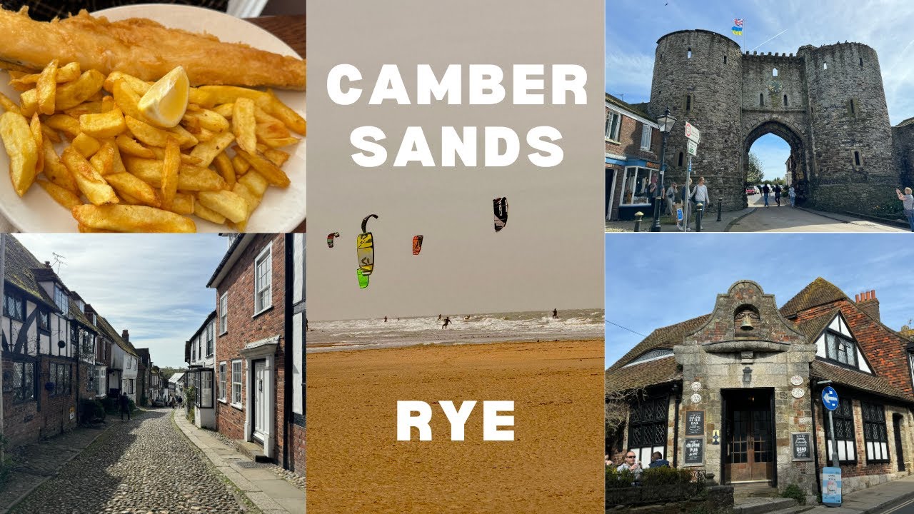 Camber Sands and Rye, England, UK